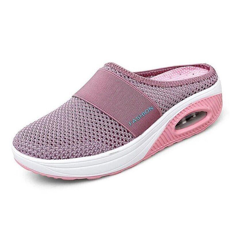 Sapatos de passeio Air Cushion Slip-On Sapatos de passeio Ortopédicos Diabéticos