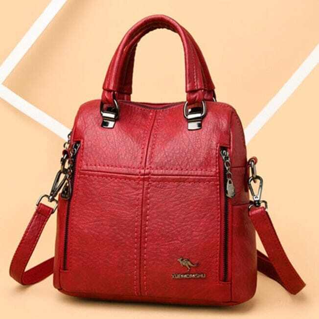 MOCHILA DE COURO FEMININA - ATMOSFERA