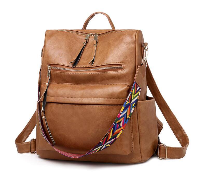 🔥natural leather backpack
