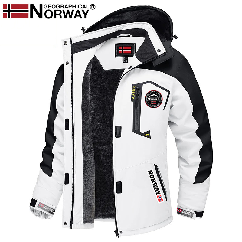 Casaco impermeável masculino com isolamento Geographical Norway