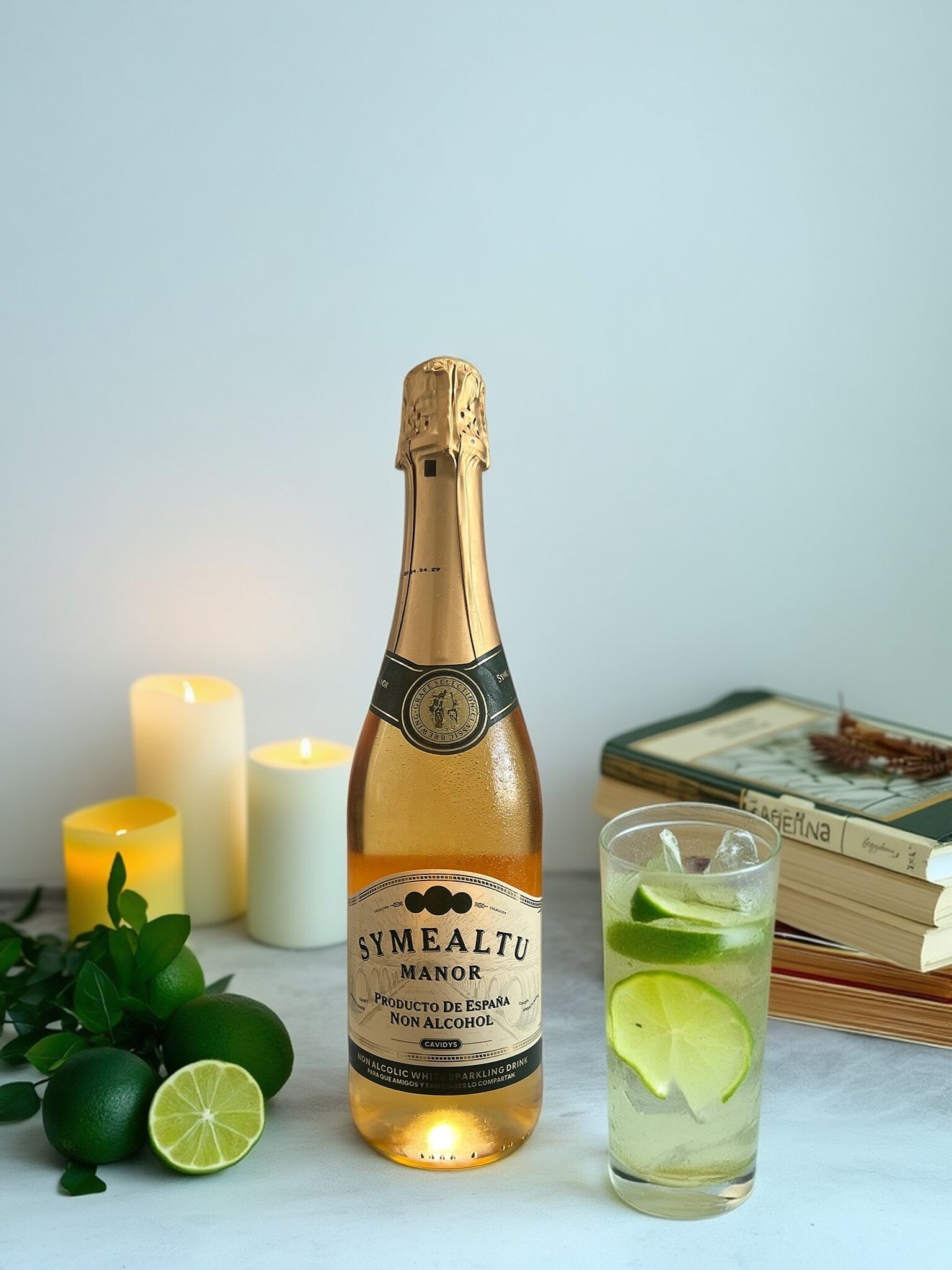 SYMEALTU MANOR-Alcohol-Free Sparkling White Wine