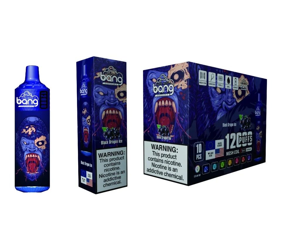 复制dBANG 12000 zaciągnięć 0% 2% 5% Niska zawartość nikotyny Hurtowy zakup jednorazowych waporyzatorów wielokrotnego ładowania