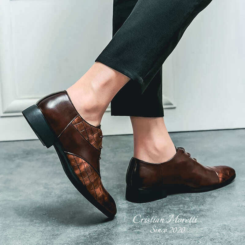 Sapatos Derby de Couro Premium 