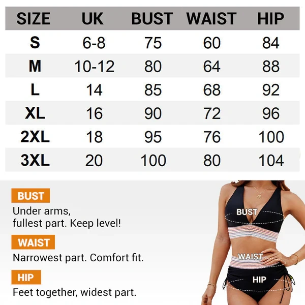 【Buy One Get One Free】💃Colorful High Waist Tummy Control Bikini Set