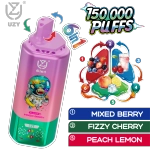 UZY 150K Puffs Vape Strawberry Dragon Fruit & Red Bull & Raspberry Watermelon