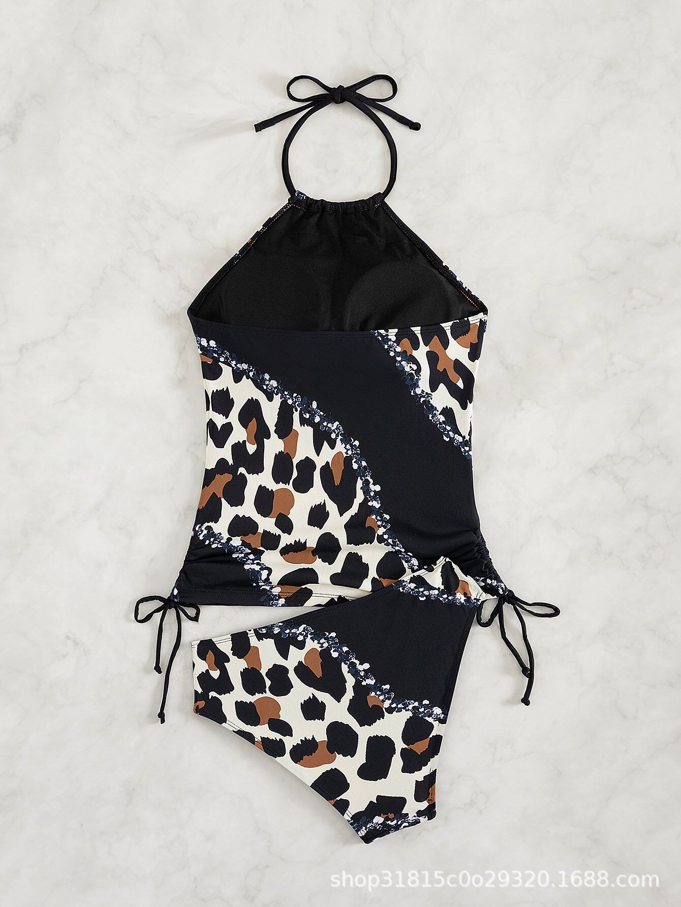 2025 New Sexy Two-piece Leopard Print Bikini Swimsuit
