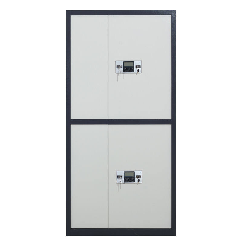 Factory Direct 1850*900*420mm White Fireproof Anti Static Coating Confidential Cabinet with Drawer