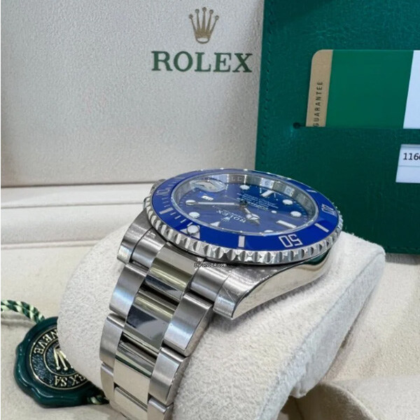 Rolex 116619LB Submariner Data Smurf 18ct