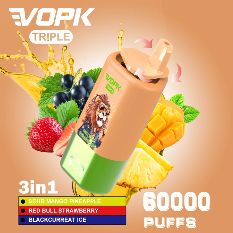 triple flavor 60ml rechargeable vape