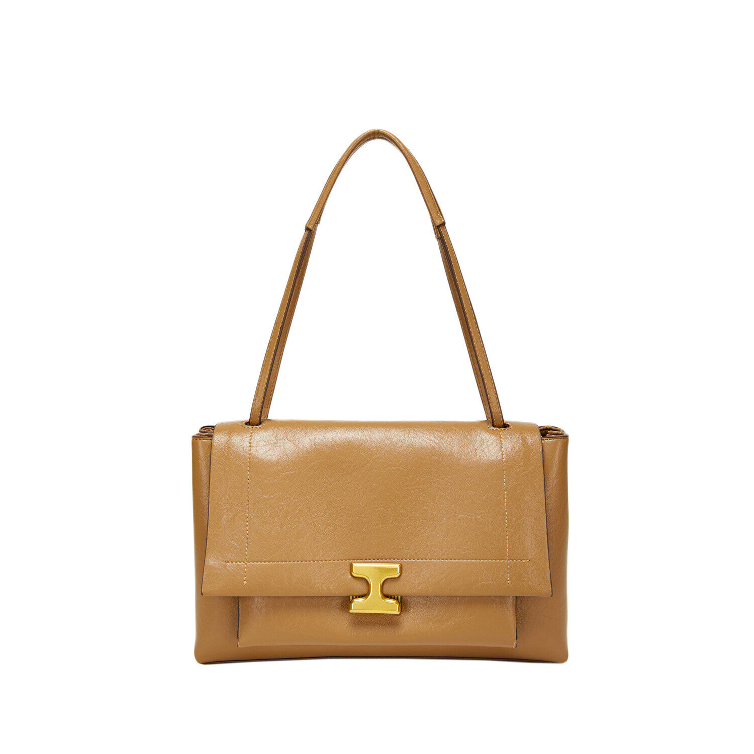 Új kézitáska: nagy kapacitású, vintage olajozott bőr stílus.