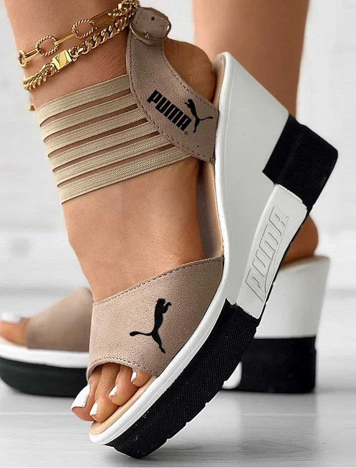 Sandálias de plataforma Puma 2025 Wedge para mulheres