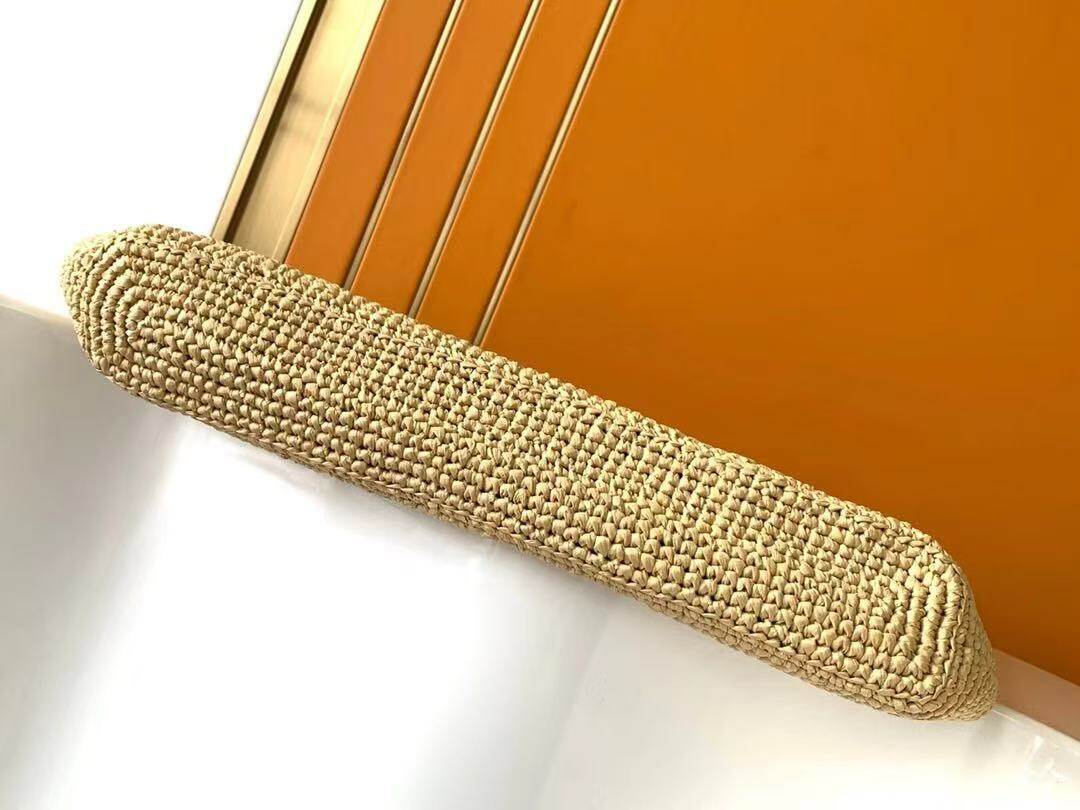 ICARE Raffia Crochet Grande Sacola de Compras