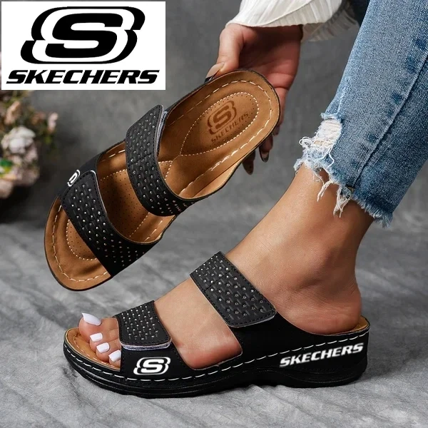 SKECHERS®2025 novas sandálias de cunha com massagem