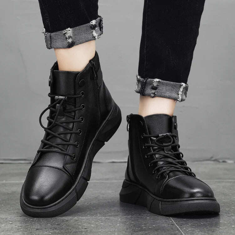 Męskie buty casualowe ogólnego przeznaczenia wykonane ze skóry naturalnej