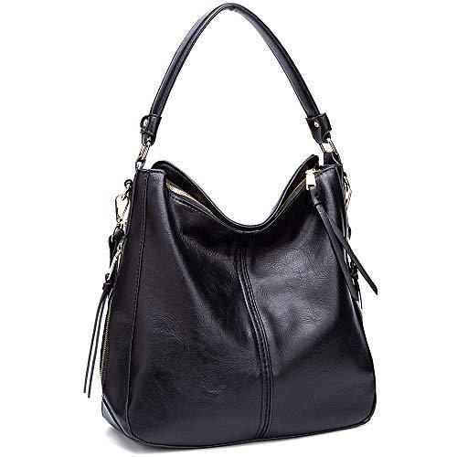 Carteira feminina de couro vintage com borla