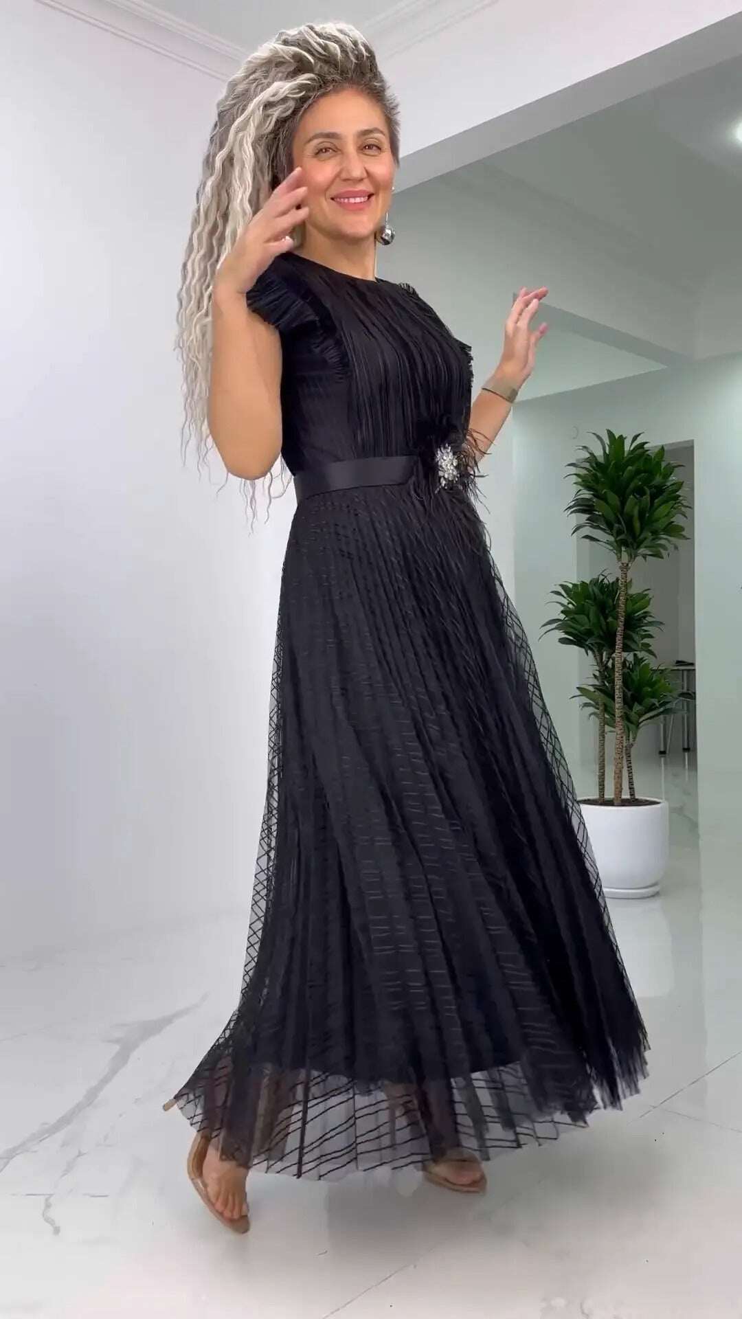 【S-5XL】🥰✨Vestido de chiffon slim fit 2025