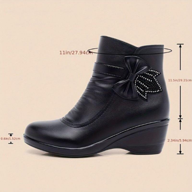 Botas de lã com zíper de fácil acesso Alessia (nova coleção)