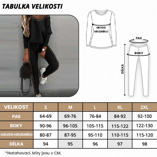 LUNACHIC - MODNY KOMPLET T-SHIRT I SPODNIE