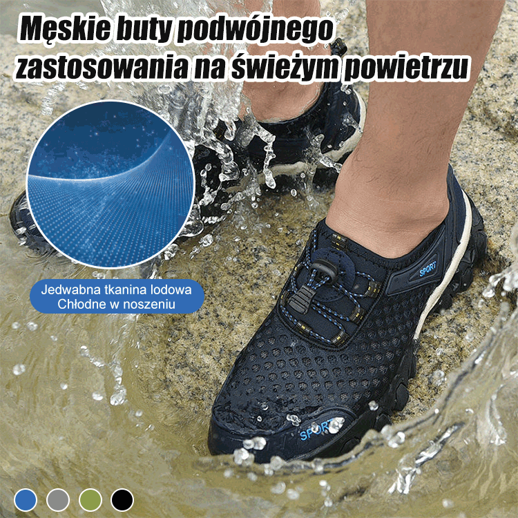Męskie buty podwójnego zastosowania na świeżym powietrzu