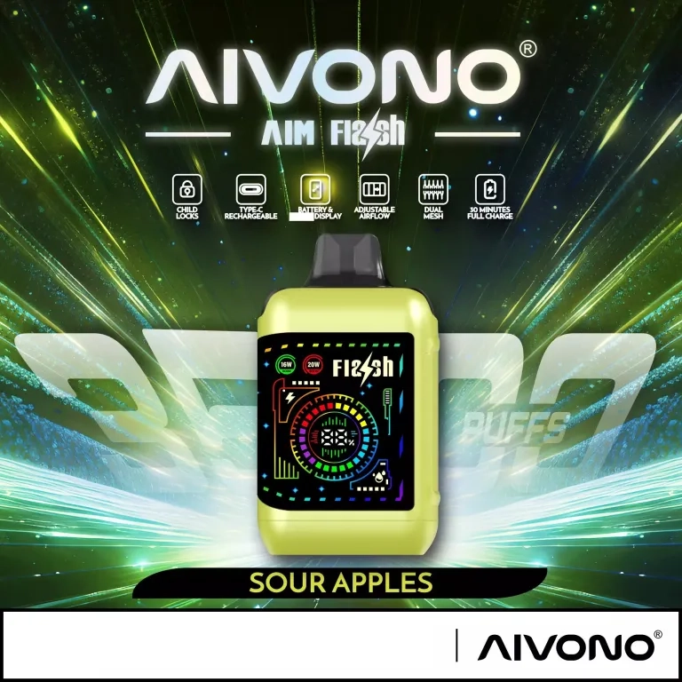 AIVONO AIM FLASH 35000 Puffs Sour Apples