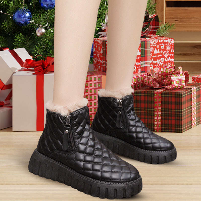 🎅[Presente perfeito] Botas femininas de inverno quentes de lã