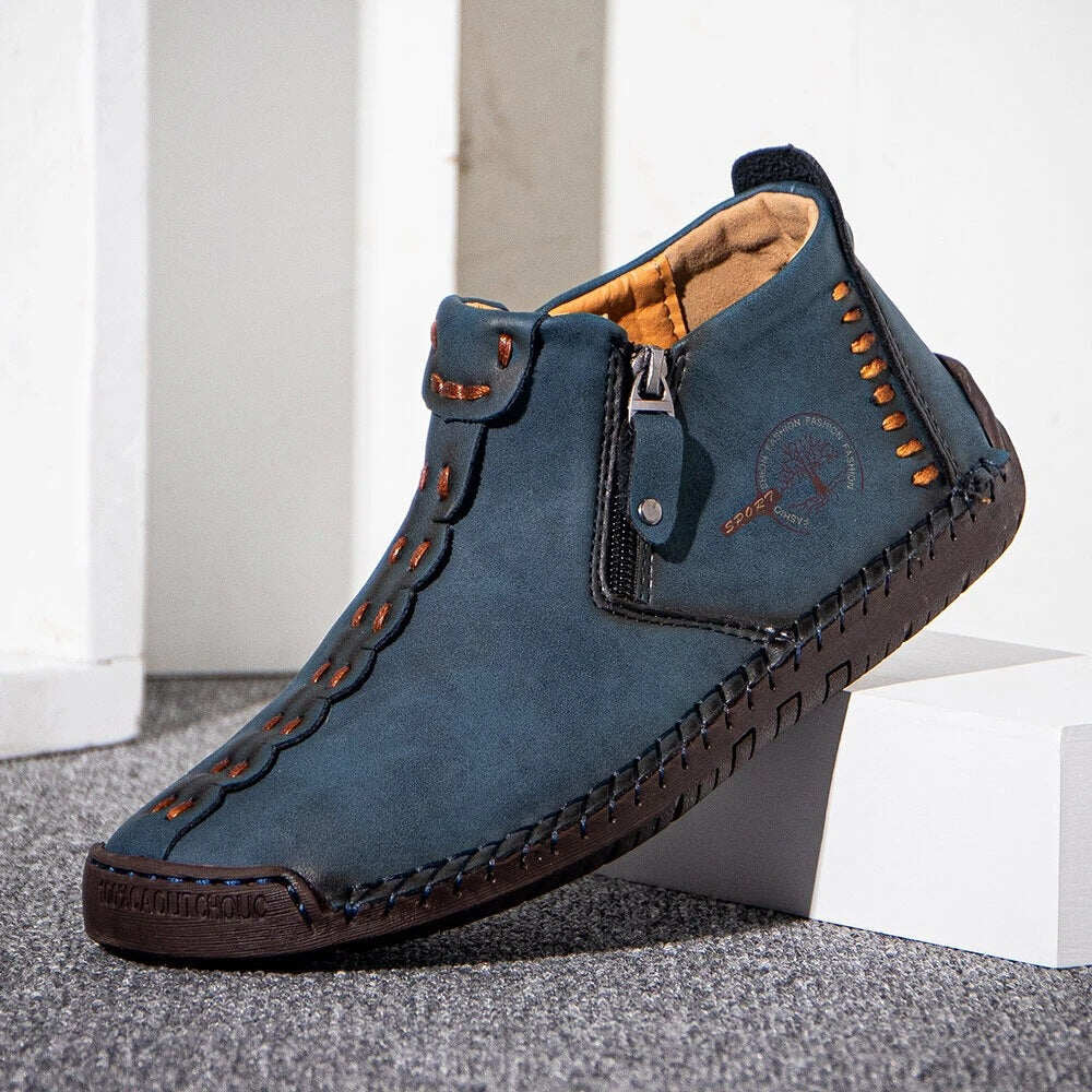 2022 Zipper Outdoor Casual Ręcznie szyte buty robocze