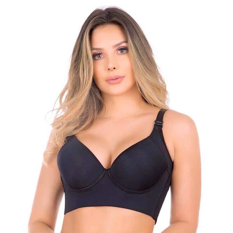 🔥Fashion Deep Cup Bra🔥Sutiã com modelador incorporado (o tamanho é igual ao dos sutiãs normais)