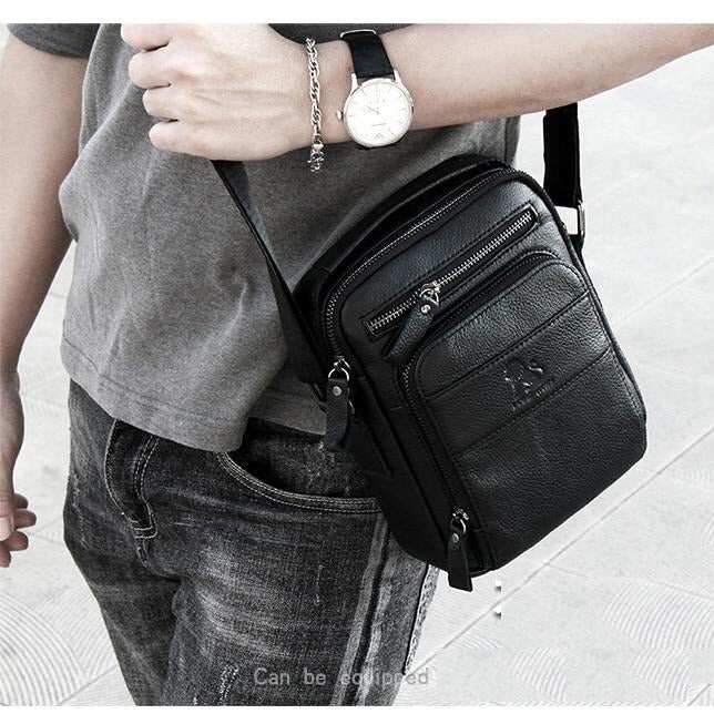Skórzane męskie torby na ramię Crossbody Messenger Bag