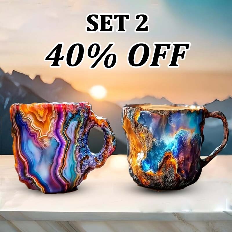 (🌲Early Christmas Sale) ✨️2024 Νέες κούπες καφέ ορυκτών κρυστάλλων☕