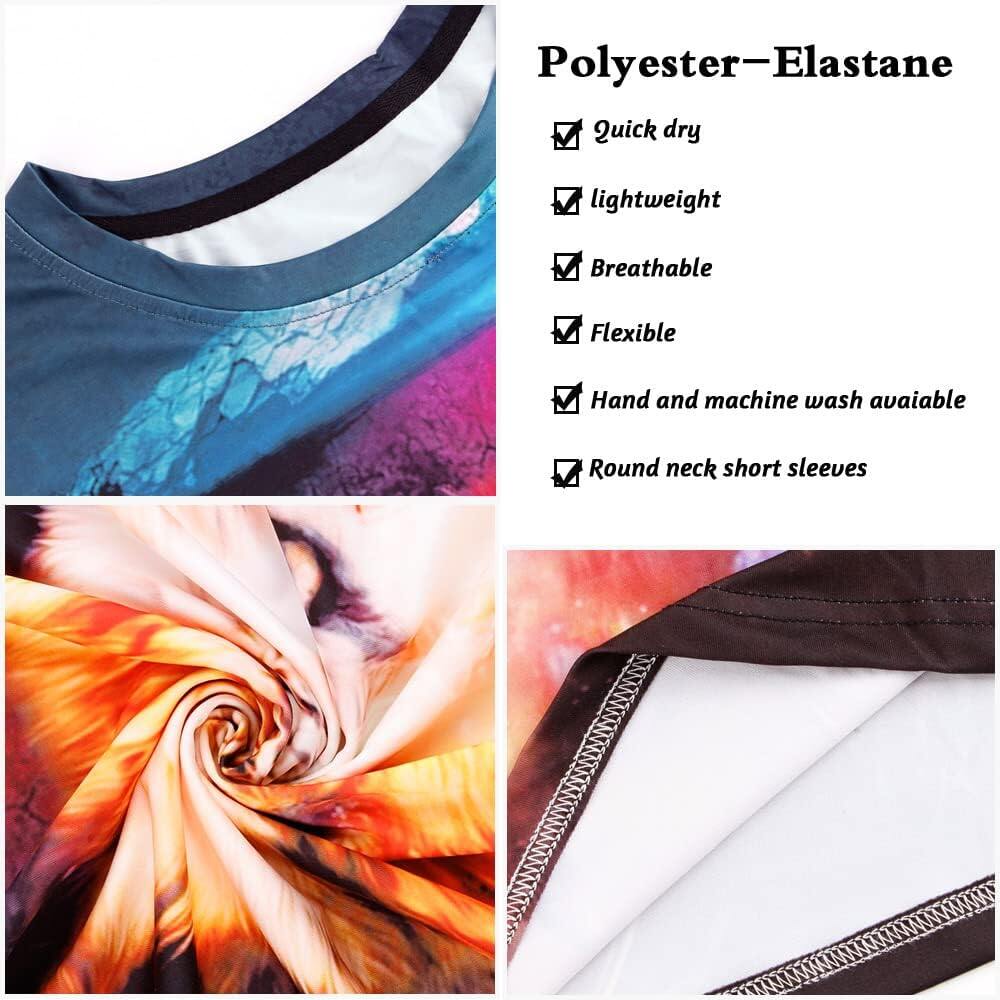 Men's 3D Print Skull T-Shirt 3D Creative Print Short Sleeve T-Shirt Casual Round Neck Novelty Street Fashion Tees Shirt