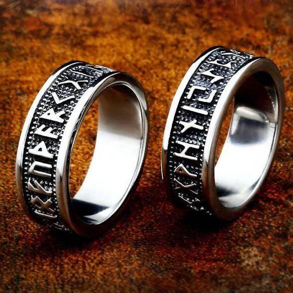 Лента с рунически кръг - неръждаема стомана