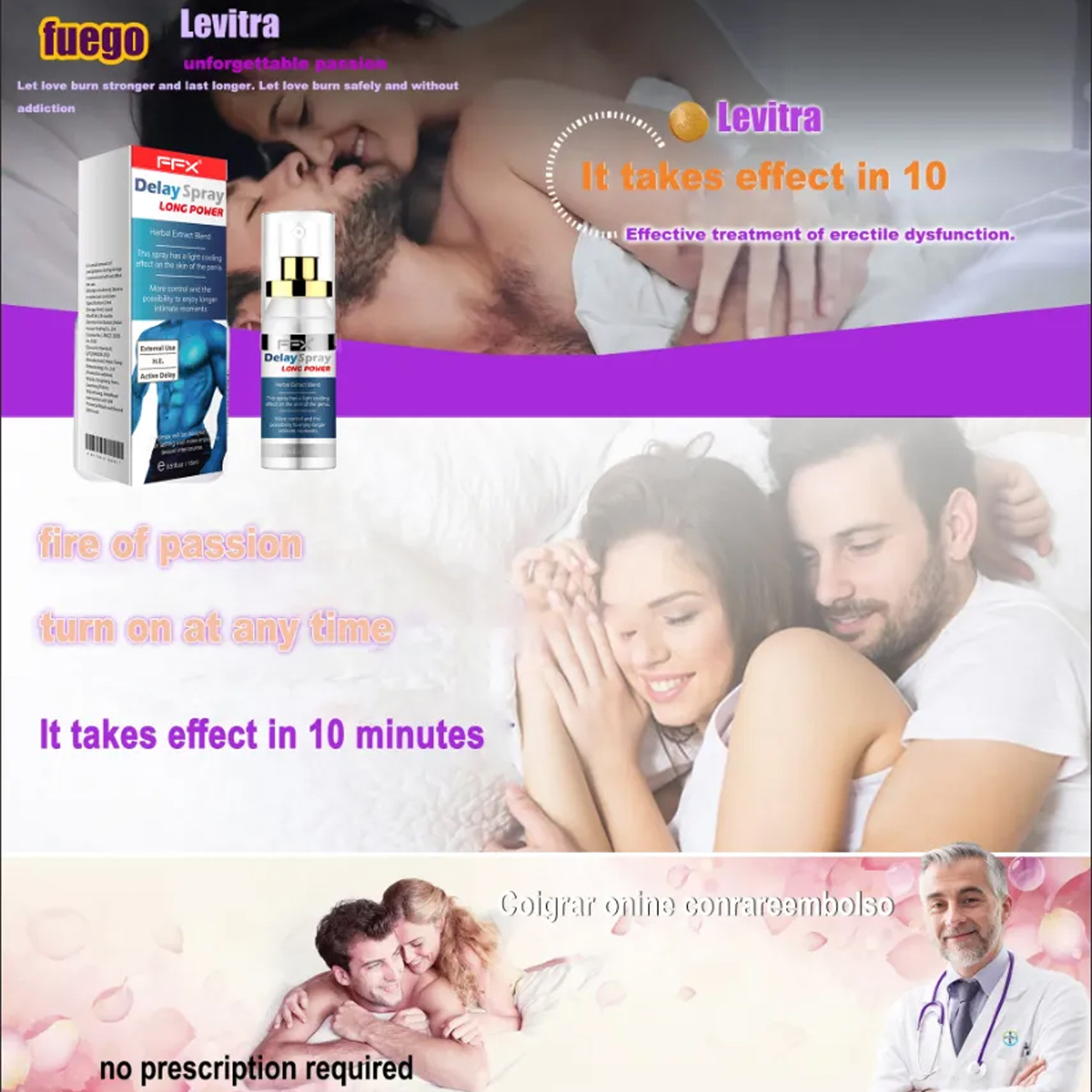 [FFX® Delayed Rapid Erection Spray] entra em vigor em 10 minutos, alcançando uma ereção rápida e durando até 3 horas durante o sexo. Melhorar efetivamente a impotência, ejaculação precoce, próstata e outras doenças