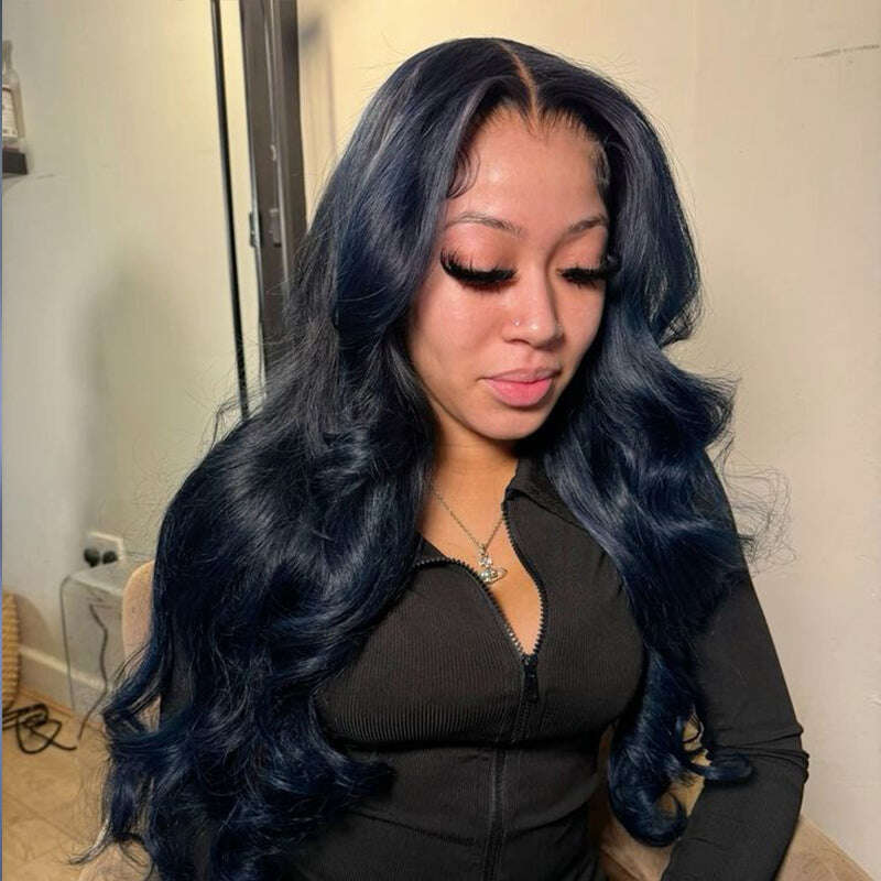 Sale | Glueless Midnight Blue 7x6/13x6 FULL Lace Frontal Wig 16