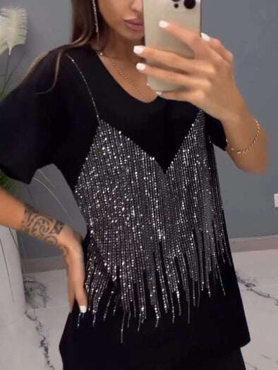 Conjunto de duas peças Hot Diamond casual top