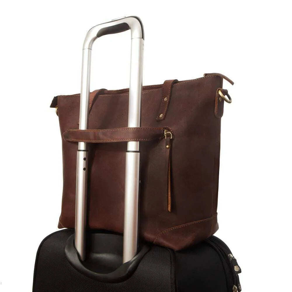 Bolsa Eva Vintage Couro Zip Up + Carteira Grátis (OS PROMO)