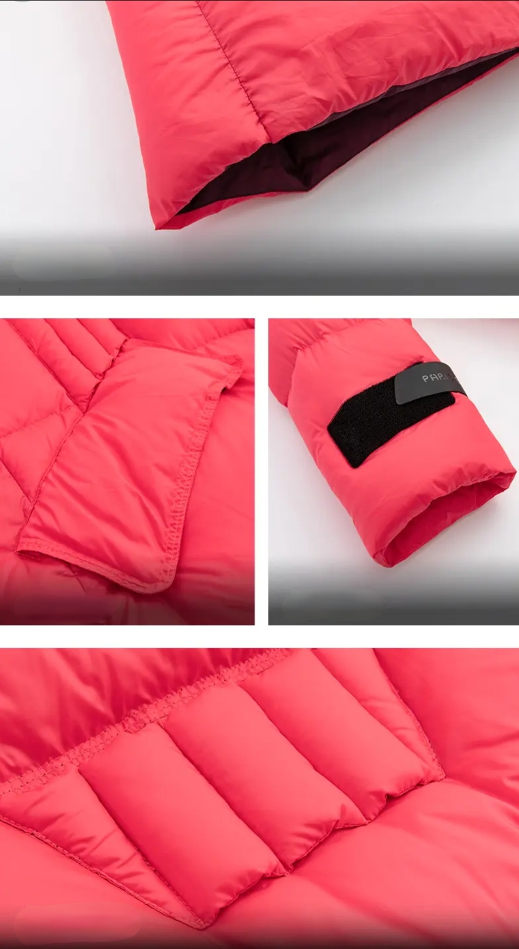Black & Pink Down Jacket