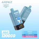 AIRMEZ FOX 120000 Puffs 4 IN 1 Taste Disposable Vape peach mango watermelon