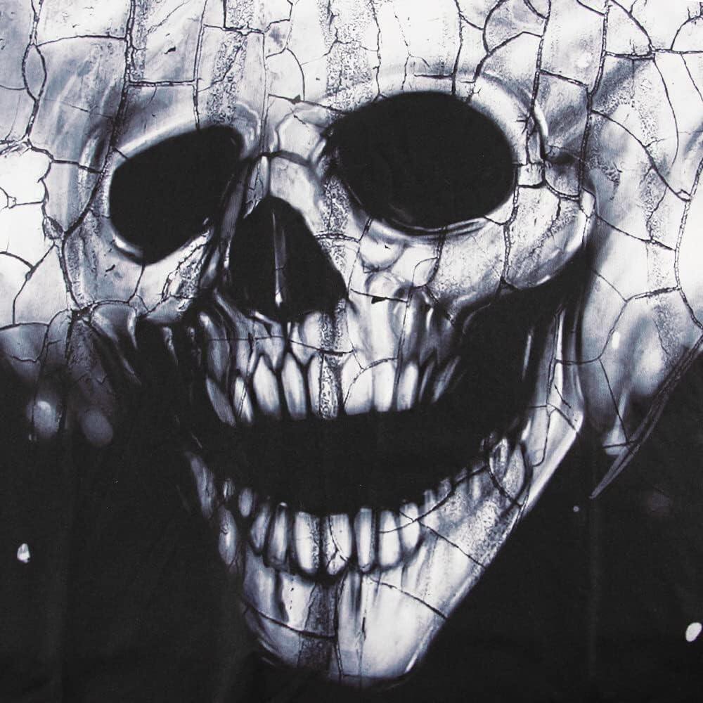 Men's 3D Print Skull T-Shirt 3D Creative Print Short Sleeve T-Shirt Casual Round Neck Novelty Street Fashion Tees Shirt