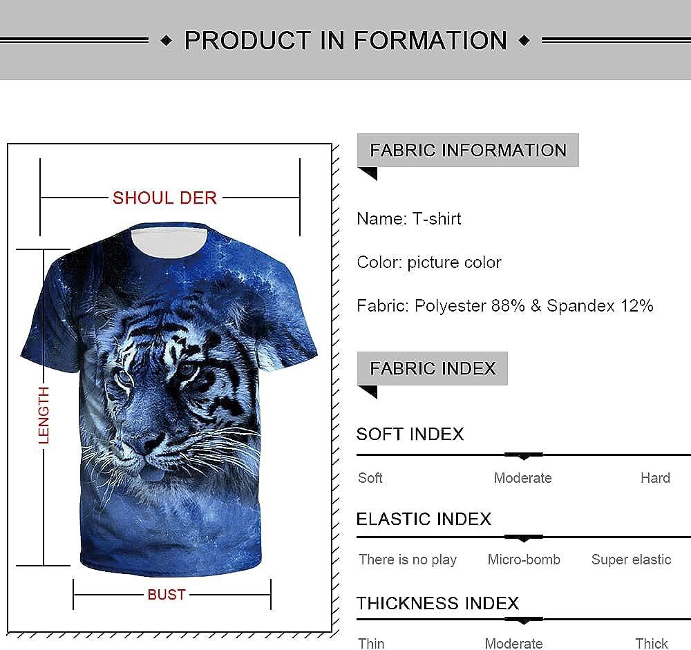 Men's 3D Print Skull T-Shirt 3D Creative Print Short Sleeve T-Shirt Casual Round Neck Novelty Street Fashion Tees Shirt