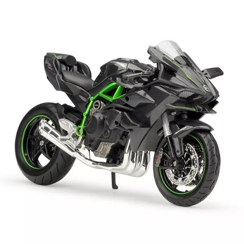 1:9 Kawasaki Ninja H2R Motocicleta Diecast Modelo Brinquedo