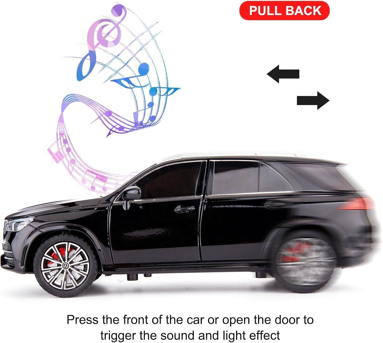 1:24 Diecast Αλουμίνιο Mercedes-Benz GLE 350 Toy Car με Ήχο και Φως