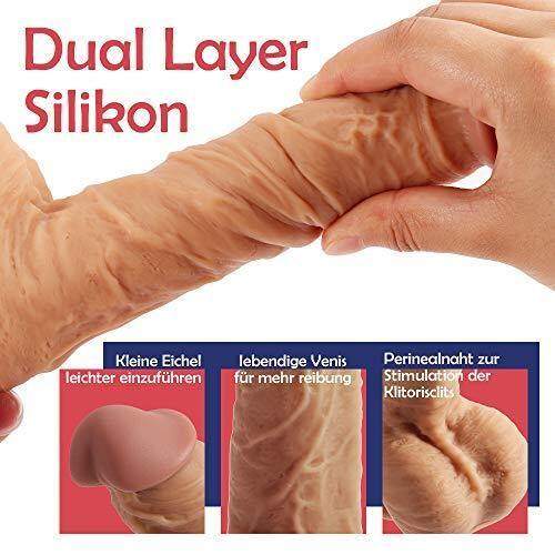 Ρεαλιστικοί δονητές dildo με λειτουργία έλξης 10 τρόπων Aivrobta