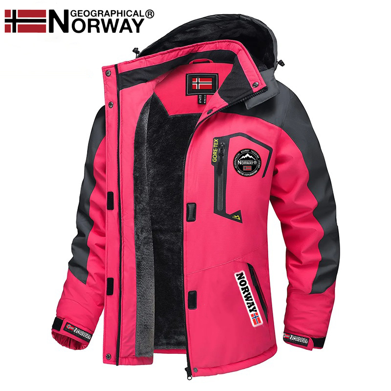 Casaco impermeável masculino com isolamento Geographical Norway