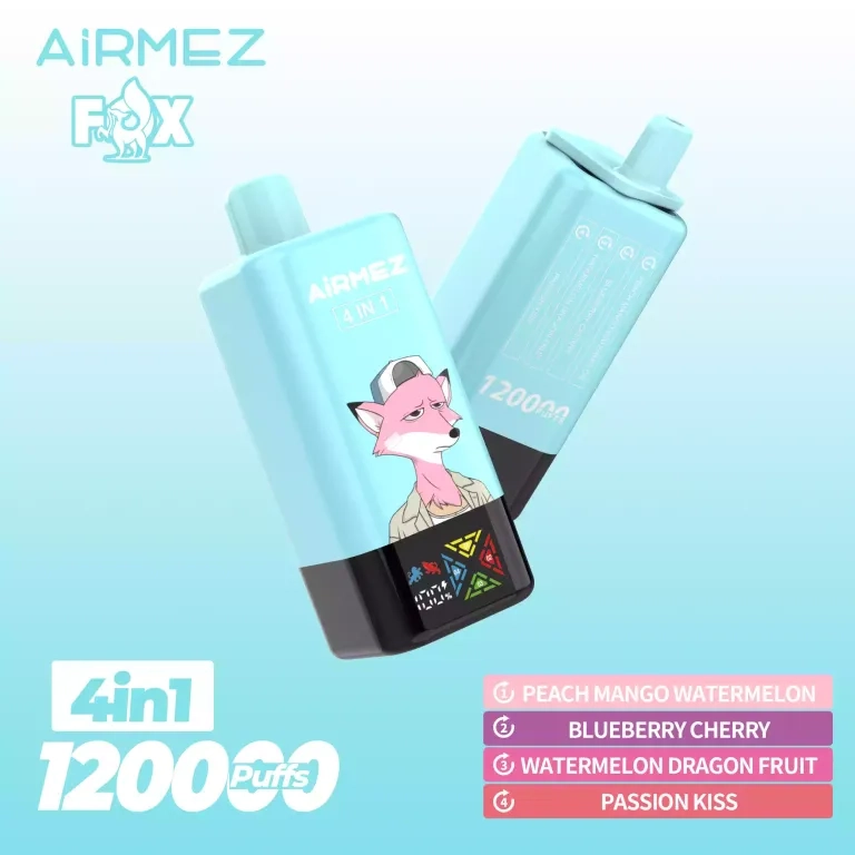 AIRMEZ FOX 120000 Puffs 4 IN 1 Taste Disposable Vape Watermelon ice
