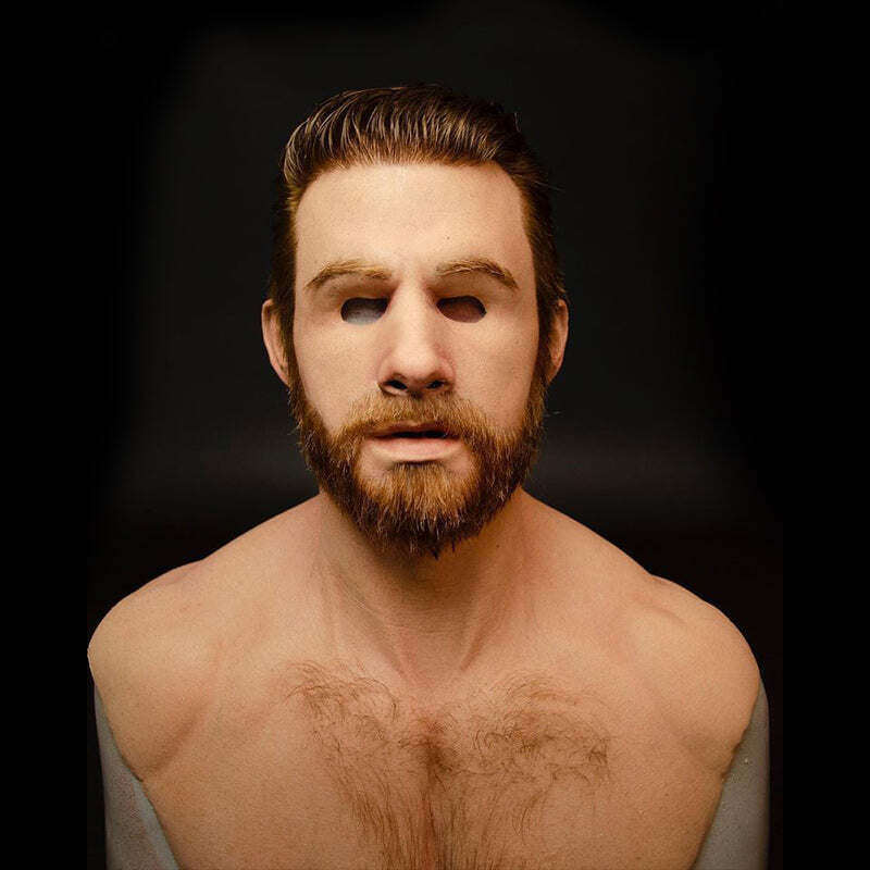 Máscara de látex de simulação de Halloween