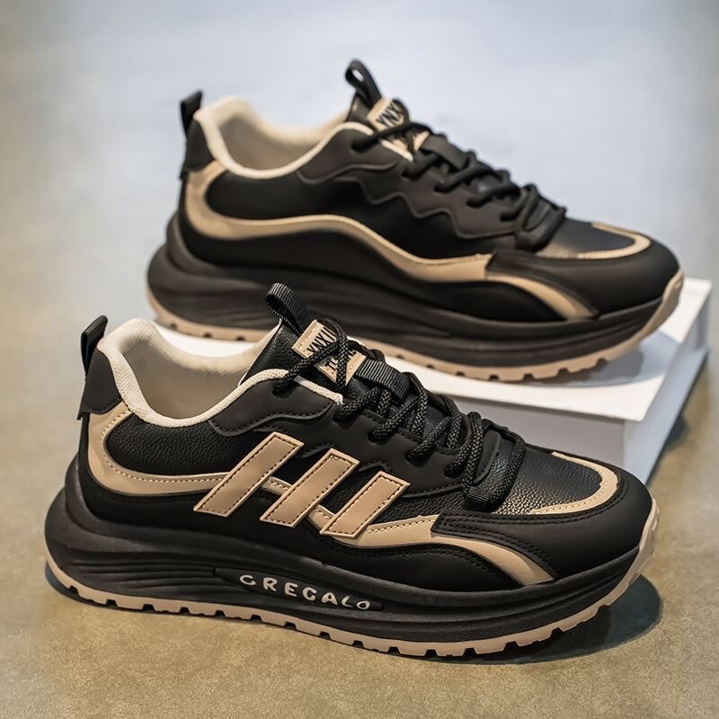 New thick-soled high-top men's sports shoes