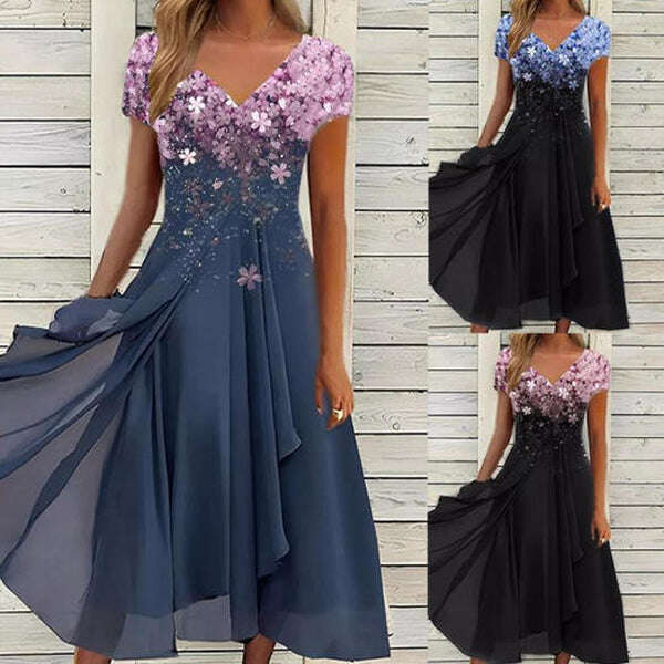 【S-5XL】Нова небрежна лятна флорална рокля