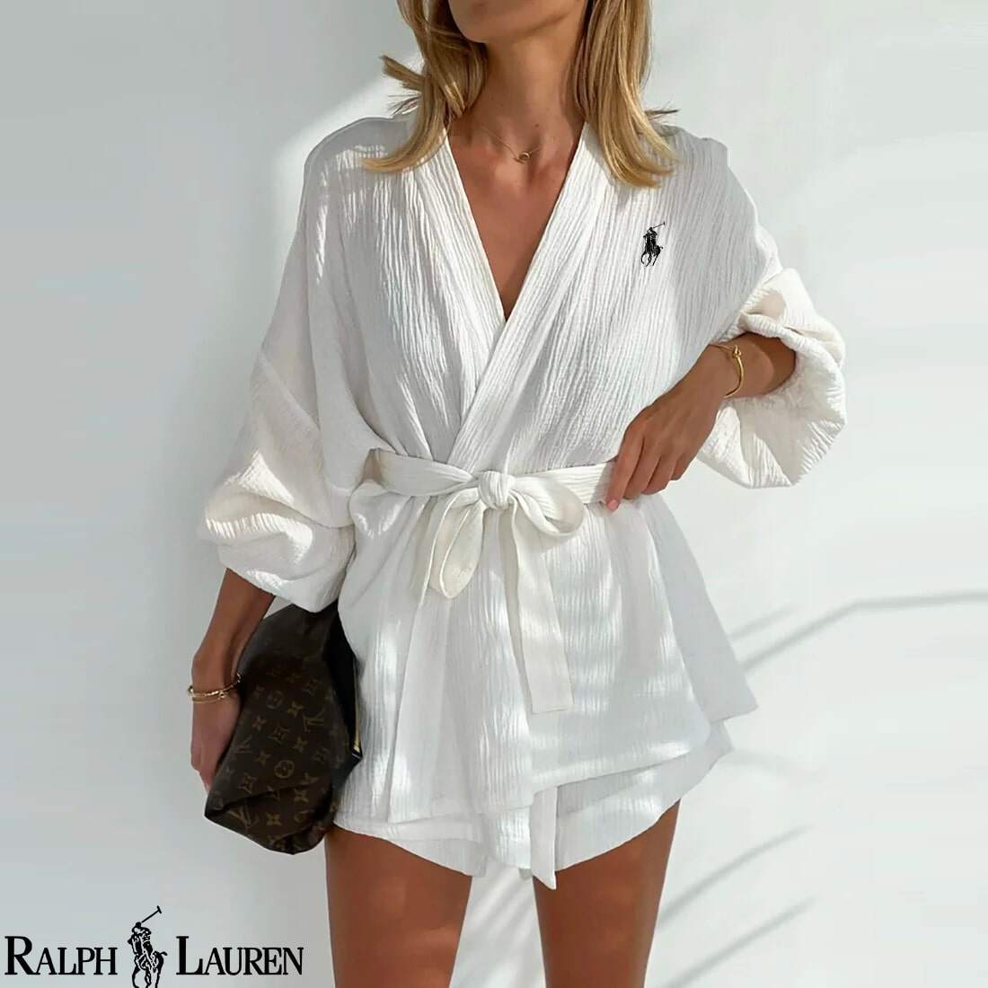 Conjunto de duas peças de algodão