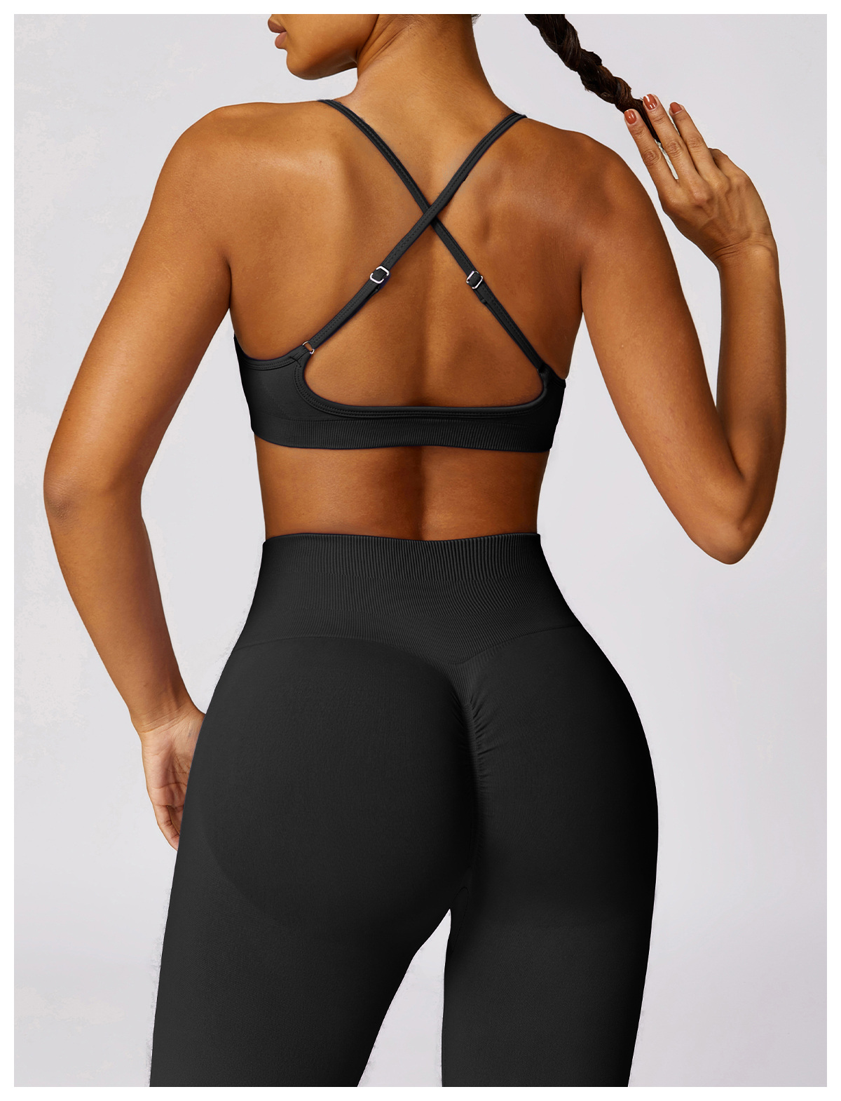 Top Pilates Gym Workout Sport Bras Women
