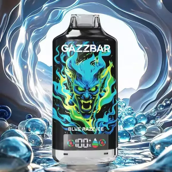 gazzbar beast 28000 puffs Blue Razz Ice
